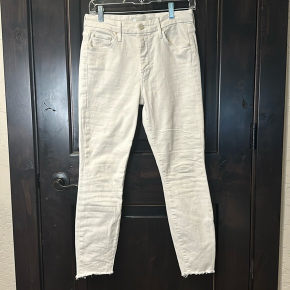 MOTHER The Looker Ankle Step Fray, Size 28